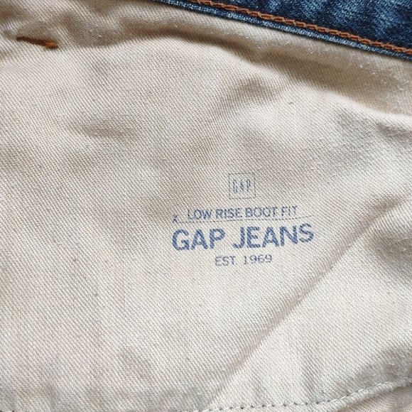 Gap Low rise boot cut jeans 38x32 - Picture 3 of 5